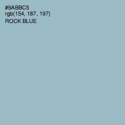 #9ABBC5 - Rock Blue Color Image
